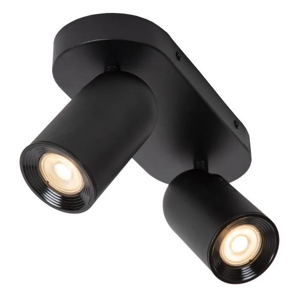 Lucide PUNCH - Ceiling spotlight - 2xGU10 - Black - detail 3